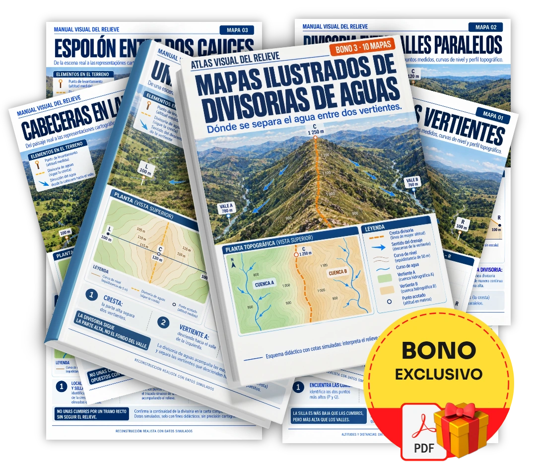 Mapas Ilustrados de Divisorias de Aguas